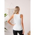 thumbnail image 6 of Women Tank Tops Summer Sleeveless Basic Cami Top Shirt Slim Knit Ribbed Racerback Blouses 2024, 6 of 7