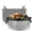 Grey, variant on Mesase Silicone Slow Cooker Divider Liners for 6QT Crock Pot