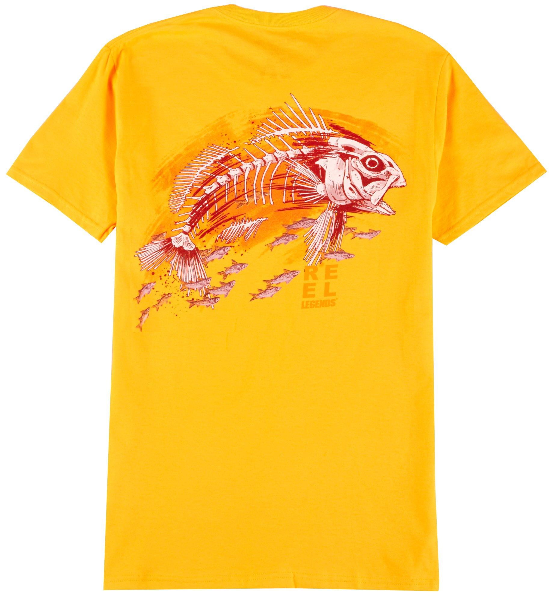 Reel Legends Mens Redfish Skeleton T 