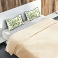thumbnail image 5 of Yayeee Pillowcase Standard Size Set of 2 Satin Wrinkle Resistant Pillow Case, Olive Leaf, 5 of 8