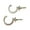 silver, variant on 2Pcs End Polished Curtain Tieback Hook Expansion Plug Chrome Finish Modern U Shaped Metal Wall Mounted