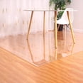 thumbnail image 3 of Mantel Transparente de 60 X 60 Cm, Protector de Escritorio, Impermeable, Lavable, Mantel Rectangular Transparente, 3 of 4