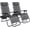 Gray, variant on WDZS Set of 2 Zero Gravity Lounge Chairs Outdoor Adjustable Reclining Patio Chair Steel Mesh Folding Recliner for Pool Beach Camping Lounge Chair with Pillows and Cup Tray,Gray