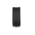 thumbnail image 3 of LELINTA Women 30" Long Straight 3/4 Full Head Clip in Synthetic Hair Extentions 165g Black Brown Blonde, 3 of 3