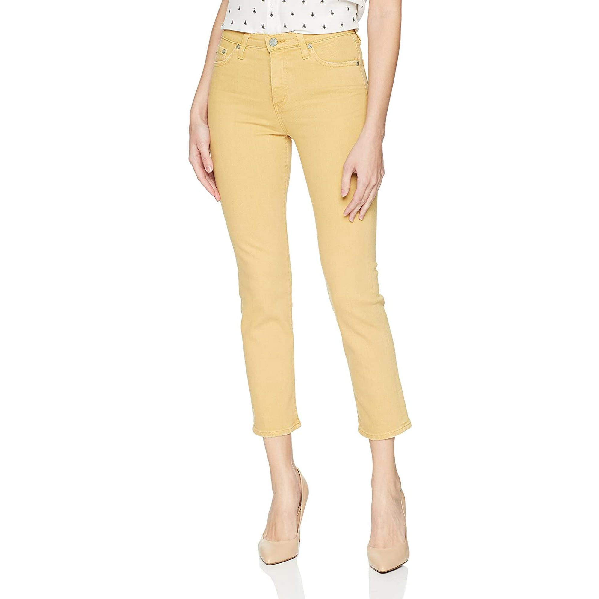 AG Adriano Goldschmied Women's The Isabelle High Rise Straight Jean, Year  Sulfur Golden Emmer, 26 | Walmart Canada