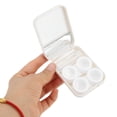 thumbnail image 4 of Unique Bargains 1 Ensemble Étui pour Lentilles de Contact Simple Rectangulaire Étui de Rangement pour Lentilles Blanc, 4 of 5