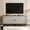 Natural White, variant on 55 Inch TV Stand with Built-in Power Outlet, Compatible with TVs Up to 60 Inches, Modern Entertainment Center with Adjustable Shelves, Storage Space, and Sliding Doors, Walnut