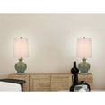 thumbnail image 4 of Cal Lighting 100W Kawela ceramic table lamp with crystal base. Sold in pairs, 4 of 5