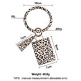 thumbnail image 2 of 1 Uds. Pulsera de coche, llavero, adorno colgante, borla, estampado de leopardo, cuero, 2 of 5