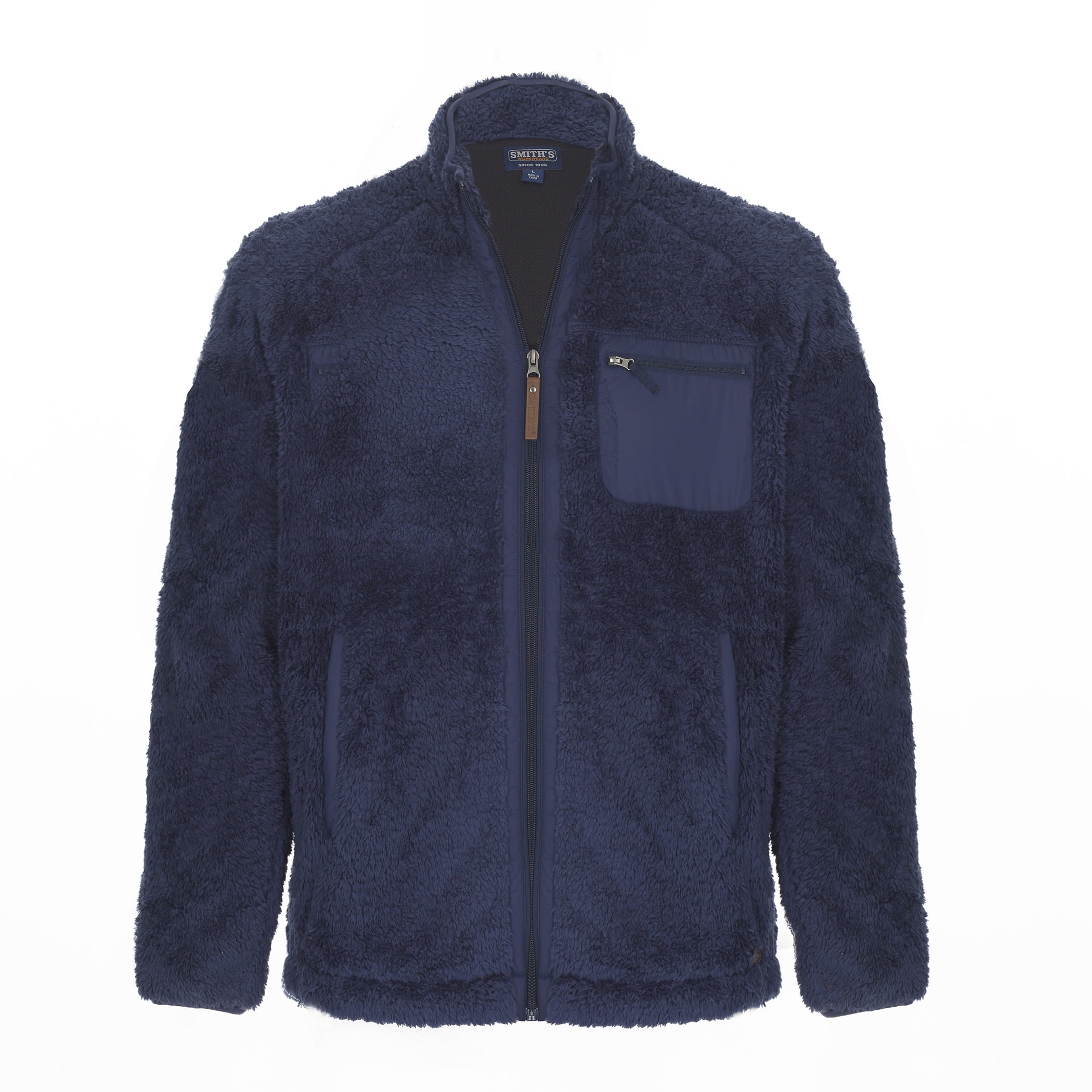 Smith's Workwear Butter-Sherpa Zip Jacket with Mesh Lining - Walmart.com