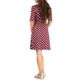 thumbnail image 5 of SUNSIOM Robe de Maternité pour Femmes Décontractée à Col en V à Pois/fleurie à Manches Mi-Longues Robe pour Grossesse Vêtements Séance Photo, 5 of 5