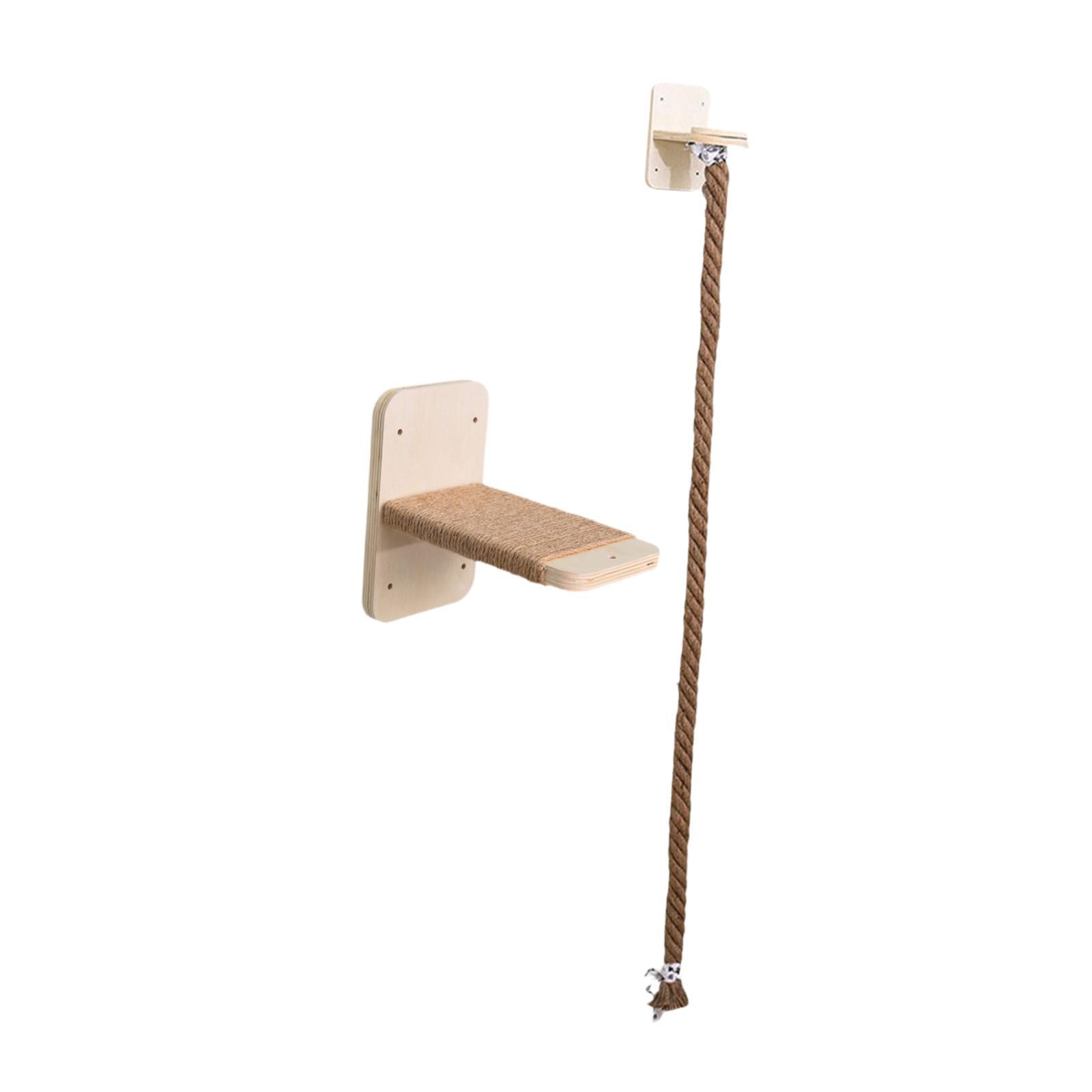 Serenable Cat Wall Shelf Scratch Post Kitten Cat Perch for Resting Exercising Lounging