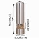 thumbnail image 3 of Molinillo de pimienta automático de acero inoxidable | Molino eléctrico de sal y especias | Operación con un solo botón | Fácil de limpiar | Diseño redondo moderno y elegante | Versátil para hierbas, 3 of 8