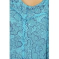 thumbnail image 6 of Sakkas Charolette Embroidery And Seqiun Accents Blouse - Turquoise - One Size, 6 of 6