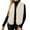Beige, variant on Women's Fuzzy Faux Fur Sleeveless Vest Teddy Coats Open Front Plush Waistcoat Outerwear Khaki XL