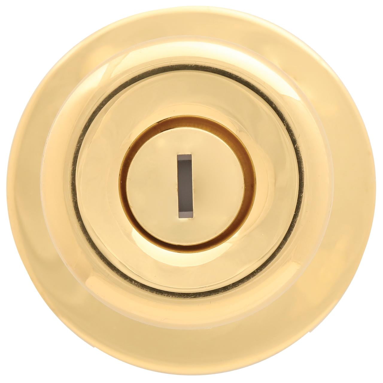 Lokhaus Privacy Tulip Doorknob Polished Brass 2 Count