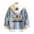 thumbnail image 1 of Chaqueta vaquera con capucha Stray Kids SKZOO Streetwear K-pop Fashion, 1 of 1