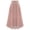 Pink, variant on Sngxgn Womens Skirts Elastic Waist A-Line Pleated Long Skirts(Pink,M)