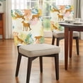 thumbnail image 4 of Abstract Animals Chair Covers Set of 1 Colorful Leopard Tropical Plants Leaf Modern Chair Back Covers Stretch Removable Washable Slipcovers Protector for Dining Room Kitchen Party Decor, 4 of 9