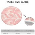 thumbnail image 6 of Pink White Gold Marble Pattern Round Fitted Tablecloth with Elastic Edge,Dining Table Cover Waterproof,Outdoor Round Tablecloth for Camping,Dining,Indoor and Outdoor, 6 of 7