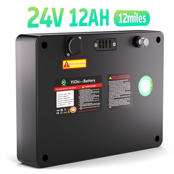 REARFIT 24V 12AH Replacement Lithium Battery for REARFIT Lightweight 4 Wheel Mobility Scooter