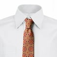 thumbnail image 2 of Geometric Necktie, Ornamental Shapes Mosaic, Dress Tie, 3.7", Multicolor, by Ambesonne, 2 of 3