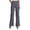 a-Grey16934, variant on VNKIDY Womens Elastic Waist Wide Leg Dress Pants With Decorative Waist Buttons Casual Straight Leg Trousers For Office Commutes Semi Formal Events Daily Errands Trendy Pants