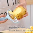 thumbnail image 5 of Vegetal, patata, pelador de frutas, máquina cortadora de repollo, cocina triturada, cuchillo pelador de acero inoxidable, gadget, repollo rallado (azul), 5 of 5