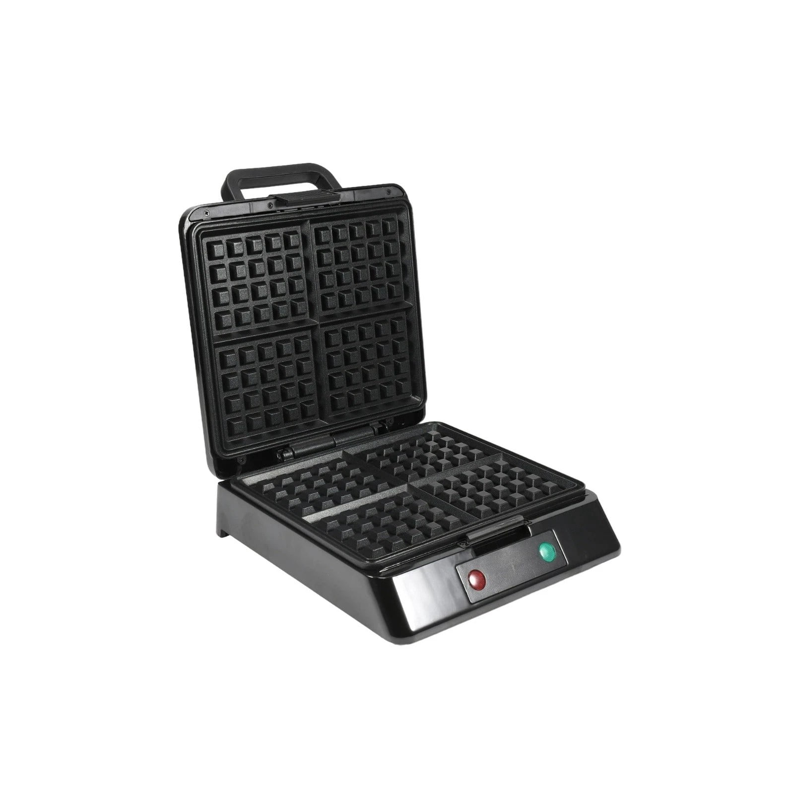 Family Breakfast Easy-to-clean Non-stick Pan,Heavy-duty 1300W Electric Belgian Waffle Maker,2-4 Square Stainless Steel Waffle Maker, Save Space Storage