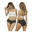 thumbnail image 2 of GaaiKei Women's Seamless Bikini Underwear No Show Briefs Panties 6 Pack, Black, Size 6, 2 of 5