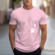 thumbnail image 1 of Tops para hombre, blusas y camisas de cuello redondo y manga corta para hombre, blusas casuales de cuello redondo con estampado de moda para hombre, blusas de cuello redondo y manga corta, camisas par, 1 of 6
