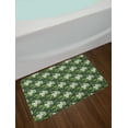 thumbnail image 2 of Jasmine Bath Mat, Bouquet of Jasmine Plants Flourishing on Fresh Branches, Plush Bathroom Decor Mat with Non Slip Backing, 29.5" X 17.5", Apple Green Off White, by Ambesonne, 2 of 2