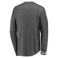 thumbnail image 3 of Men's Fanatics Heathered Charcoal Arizona Coyotes True Classics Henley Long Sleeve T-Shirt, 3 of 3