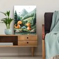thumbnail image 5 of Qisvanset Framed Canvas Wall Art 12x16 Inch Watercolor Dinosaur Kids Girl Nursery Wall Art Print, 5 of 5
