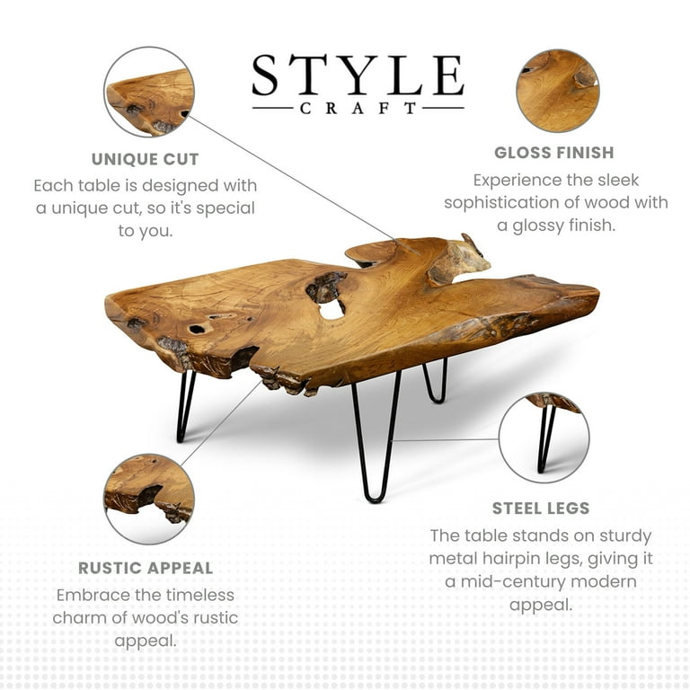 Stylecraft teak coffee deals table