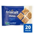 thumbnail image 3 of Triscuit Minis Original Whole Grain Wheat Crackers, Vegan Crackers, 20 Snack Packs, 3 of 14
