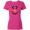 thumbnail image 3 of Inktastic Cute Smiling Snowman Face with Carrot Nose Women's T-Shirt, 3 of 5