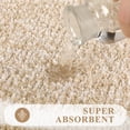 thumbnail image 4 of Juego de alfombras de baño Pauwer de microfibra Shaggy, 3 piezas, 4 of 7