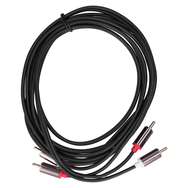 Cable de audio 2RCA macho a 2RCA macho, doble chapado en oro para cable RCA para TV a amplificador, 3M/9,8 pies