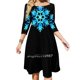 thumbnail image 1 of Vestidos de fiesta de noche con copos de nieve azules Vestido midi sexy para mujer Vestido de una pieza dulce Patrón de copo de nieve coreano Patrón de copo de nieve, 1 of 6