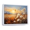 thumbnail image 2 of Designart "Serenading Crimson And Yellow Flowers I" Flower Floater Framed Canvas Prints, 2 of 5