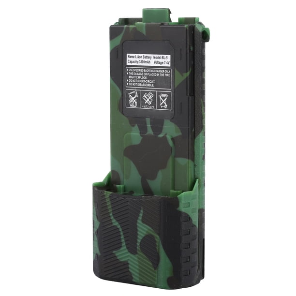 Batería Walkie Talkie Original 74V 3800mAh Batería de iones de litio duradera resistente a los impactos de radio bidireccional para UV-5R BL-5L Serie UV 5R Radio bidireccional