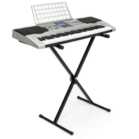 Best Choice Products Electronic Piano Keyboard 61 Key Music Key Board Piano With X Stand Heavy