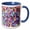 Blue/White, variant on 3drose, Painted Wall - a Colorful Potpourri of Splashes of Paint in a Creative, Random Fashion, 15oz Two-tone Yellow Mug