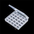 thumbnail image 5 of Caja de bobinas, 1 unidad de plástico, caja de bobinas vacías, máquina de coser, organizador de bobinas, caja transparente de almacenamiento para 25 bobinas, 5 of 5