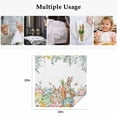thumbnail image 5 of Spring Easter Cloth Napkins, Rabbits Eggs Botanical Floral Leaf Butterfly Washable and Reusable Dinner Napkins Set of 2, Table Napkin for Kitchen Party Birthday Wedding Hotel Housewarming 20"x20", 5 of 9