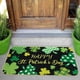 thumbnail image 1 of Decoraciones del Día de San Patricio Alfombra del Día de San Patricio Tres tamaños Felpudo de entrada de lana sintética Felpudo de baño antideslizante Patrón de dibujos animados Decoración del Día de, 1 of 6