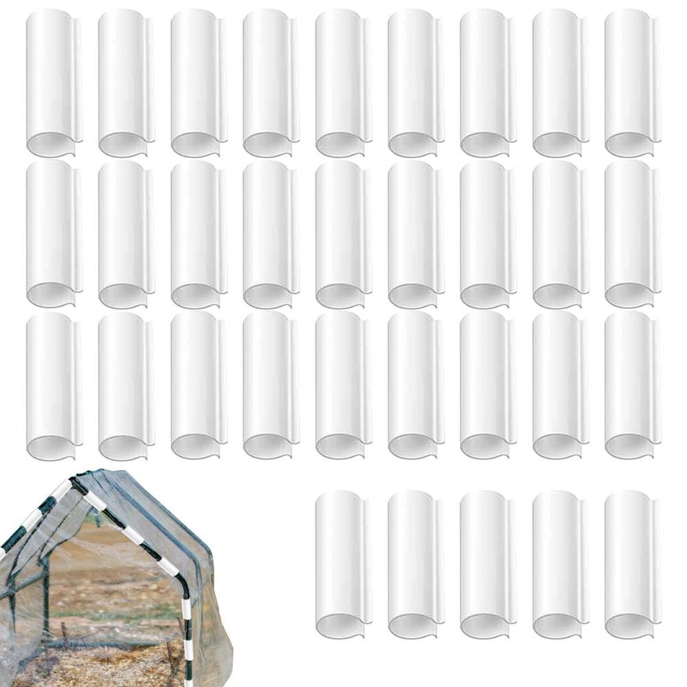 Laideyi Greenhouse Frame Pipe Tube 32pcsgarden Buildings Tube Clip