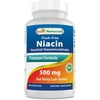 Best Naturals Flush Free Niacin 500 mg 180 Capsules