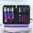 thumbnail image 3 of 9/18 pcs Gradient Color Nail Clippers Manicure and Pedicure Tool Set - Includes Cuticle Nippers and Cutter Kit - Portable Groom, 3 of 6
